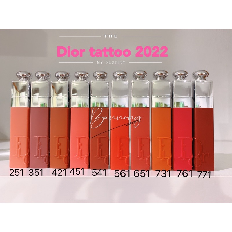 tattoo รุ่นใหม่ 2022 Dior addict lip tint notransfer lip tint รุ่นใหม่