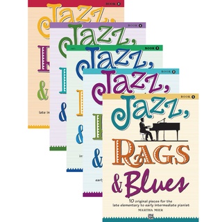 Jazz, Rags &amp; Blues, Book 1 2 3 4 5 ; 10 Original Pieces for the Late Elementary to Early Intermediate Pianist