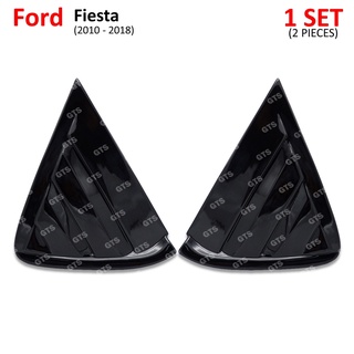 ครอบกระจกหลัง 2 ชิ้น สีดำเงา สำหรับ Ford Fiesta ปี 2010-2018