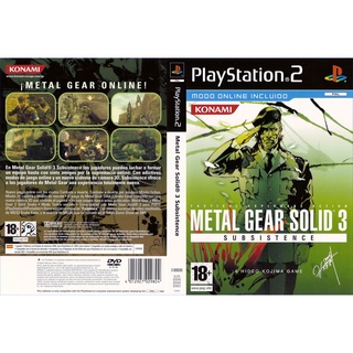 แผ่นเกมส์ PS2 Metal Gear Solid 3 Subsistence   คุณภาพ ส่งไว (DVD)