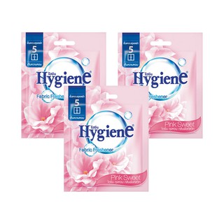 🔥The Best!! ไฮยีน ถุงหอม พิ้งค์ สวีท ชมพู 8 กรัม x 3 Hygiene Fabric Fresher Pink Sweet 8 g x 3