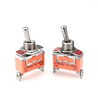 E-TEN1021 สวิทโยก 2 ทาง 12mm แบบก้านยาว ON-OFF switch สวิทซ์ปิดเปิด 15A 250V / 20A 125V สวิตช์ไฟ 12v