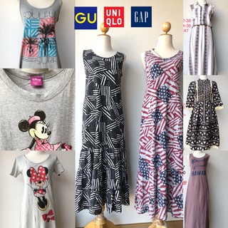 เดรสมือสอง/แบรนด์ญี่ปุ่น gu Zara H&amp;m