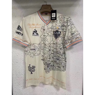 เสื้อกีฬาแขนสั้นลายทีมฟุตบอล Atletico Mineiro 21 22 ชุดเหย้าสําหรับผู้ชาย