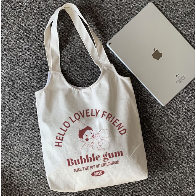 กระเป๋าผ้า Bubble Gum