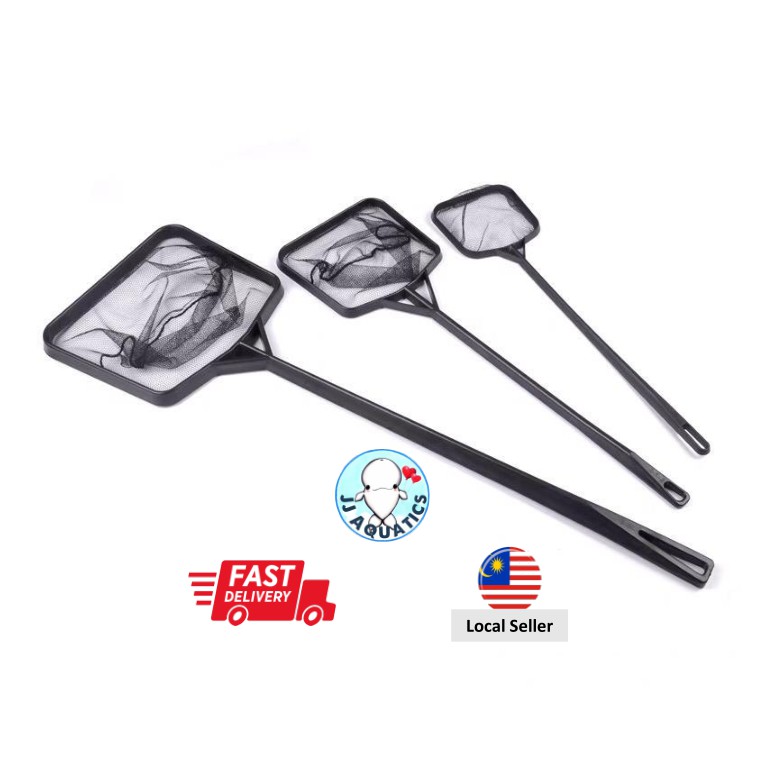 🔥Sauk Ikan Empat Segi Square Fish Scoop Soft Net เหมาะสําหรับ Betta Molly Guppy Gold Fish