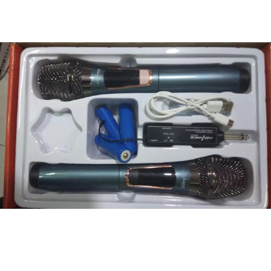 ใหม่ ขายดี ไมโครโฟนไร้สาย Advance Mic301 Mic202 Mic201 Mix Karaoke จอแสดงผล Led 2 ไมโครโฟน แบบ