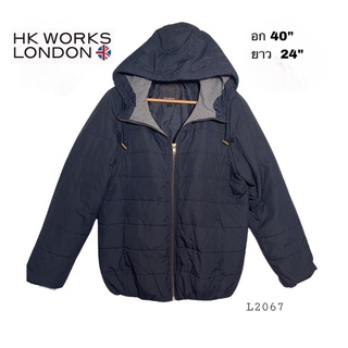 Jacket แบรนด์ HK WORKS LONDON  size L  อก 40 ยาว 24 นิ้วของแท้ L2067