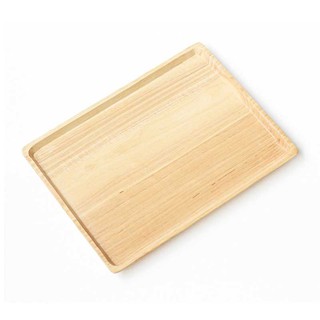 ราคาพิเศษ!! ถาดไม้เหลี่ยม ขนาด 9x12 นิ้ว คละสี  Wooden Square Tray 9X12"