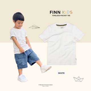 TWENTYSECOND เสื้อยืดเด็กแขนสั้น รุ่น FINN KIDS POCKET TEE - สีขาว / White