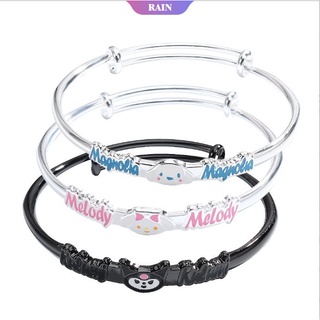 SANRIO สร้อยข้อมือ จี้การ์ตูน Cinnamoroll Kuromi My Melody Lucky Cuff เหมาะกับของขวัญวันครบรอบ สําหรับผู้หญิง