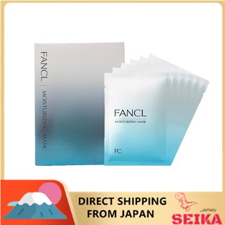 Japan FANCL  Moisturizing mask 1 box/6 sheets มาส์กหน้าเพิ่มความชุ่มชื้น 1 กล่อง / 6 แผ่น