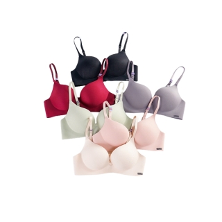 ถูกที่สุด #bra-U2 บราไร้ขอบ ไร้โครง ฟองน้ำหนา ผ้านุ่ม Softbra