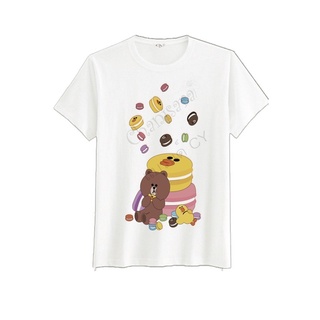 เสื้อยืดลายพิมพ์บราวน์