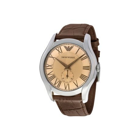 SQ Emporio Armani นาฬิกาข้อมือ Men's AR1704 Classic Analog Display Analog Quartz Brown Watch
