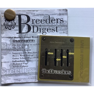 CD ซีดีเพลง วง The Breeders Live In Stockholm + นิตยสาร Breeders Digest + เข็มกลัด ลิขสิทธิ์ Fan Club Exclusive