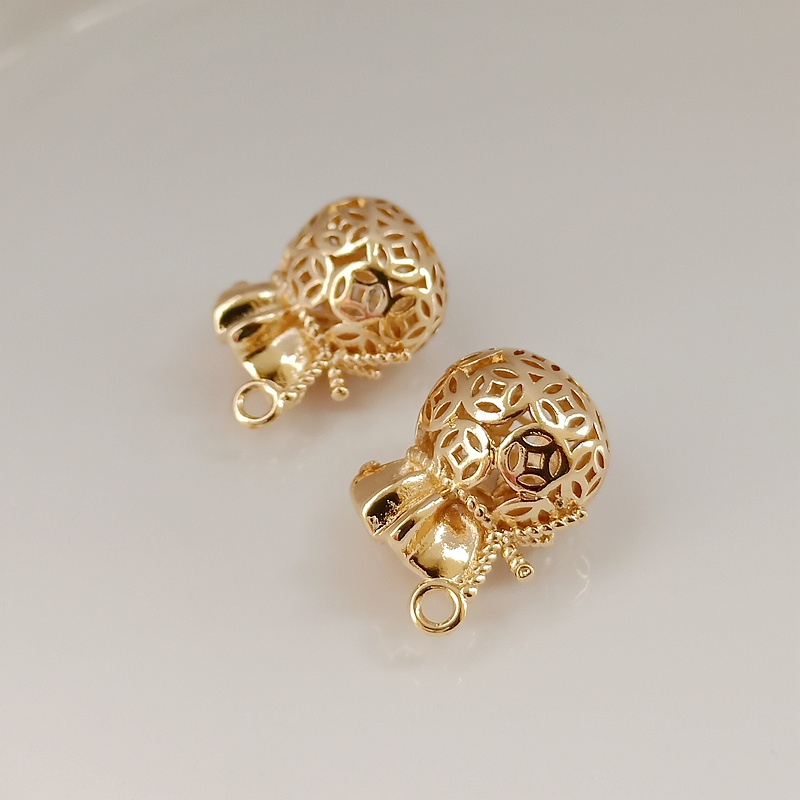 จี้สร้อยคอ สร้อยข้อมือ เงิน ทอง 14k 19 * 16 มม. แฮนด์เมด DIY