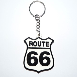 พวงกุญแจยาง route 66 รูท 66