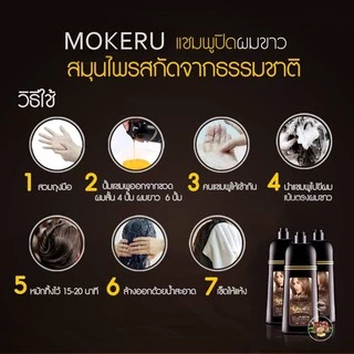 แชมพูปิดผมขาว ปิดหงอก แชมพูสระผม ย้อมสีผมขนาด 500 ml