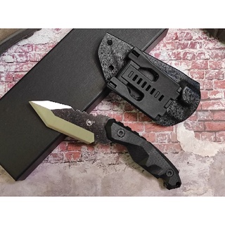 มีด FBIQQ - Tactical Knife FBIQQ รุ่น FBI015 หรือ อีกชื่อ NK-CF011  ใบมีดเหล็ก 420 ความแข็ง 58HRC ด้าม G10  ทรงมีดดุดัน