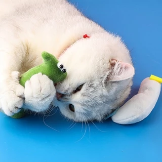 FurryCuddle พร้อมส่ง ตุ๊กตาแคทนิป Catnip ของเล่นแมว มีกรุ๊งกริ๊ง ของเล่นยัดไส้ ของเล่นหญ้าแมว ตุ๊กตาหญ้าแมว MIP86
