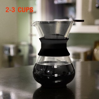 ดริปเปอร์ โถแก้วทำกาแฟดริป ขนาด 3 ถ้วย ชงกาแฟแบบหยดน้ำ Coffee server for dripper 1610-321