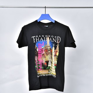 Absolute Siam - เสื้อยืดลายวัดพระแก้ว "ไม่ติดจ้า" สีชมพูนีออน T-Shirt