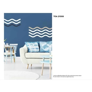 TOA สีทาบ้าน เฉดสี 21001 SuperShield,Duraclean A+ กึ่งเงา 9 ลิตร สีทาภายนอก สีทาภายใน จับคู่ลงตัว เกรดสูงสุด 18 ปี