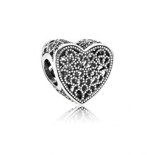 [พร้อมส่ง สินค้าแท้ 💯] Pandora Openwork Heart Silver Charm