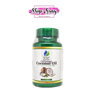 น้ำมันมะพร้าวสกัดเย็น 100% Coconut oil by Mermaid 40 ซอปเจล