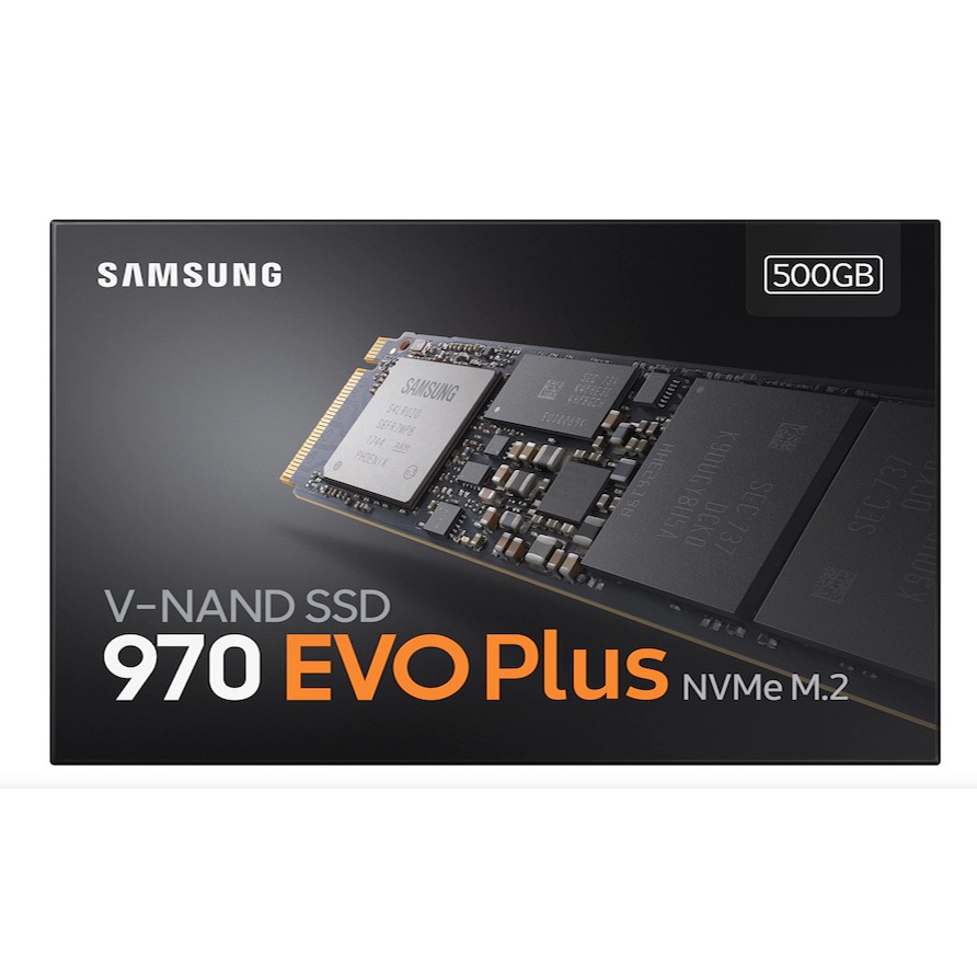 500 GB SSD (เอสเอสดี) SAMSUNG 970 EVO PLUS PCIe/NVMe M.2 2280 (MZ-V7S500BW) (รับประกัน5ปี)