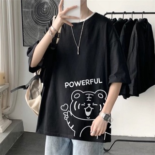 เสื้อยืดแขนสั้นลําลอง คอกลม ทรงหลวม ขนาดใหญ่ เข้ากับทุกการแต่งกาย สไตล์ฮ่องกง แฟชั่นฤดูร้อน สําหรับผู้ชาย และผู้หญิง