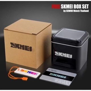 นาฬิกา SKMEI แท้ 100% ฟรี! กล่องเหล็ก+คู่มือ+บัตรรับประกัน+กล่องกระดาษ+ป้ายแท็ก