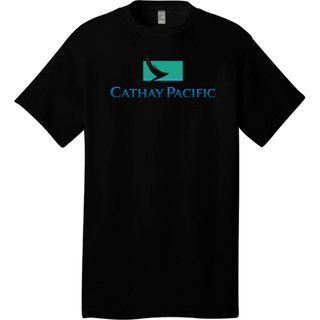 T-shirt  เสื้อยืดลําลอง ผ้าฝ้าย แขนสั้น คอกลม พิมพ์ลาย Cathay Pacific 1 G สําหรับผู้ชายS-5XL