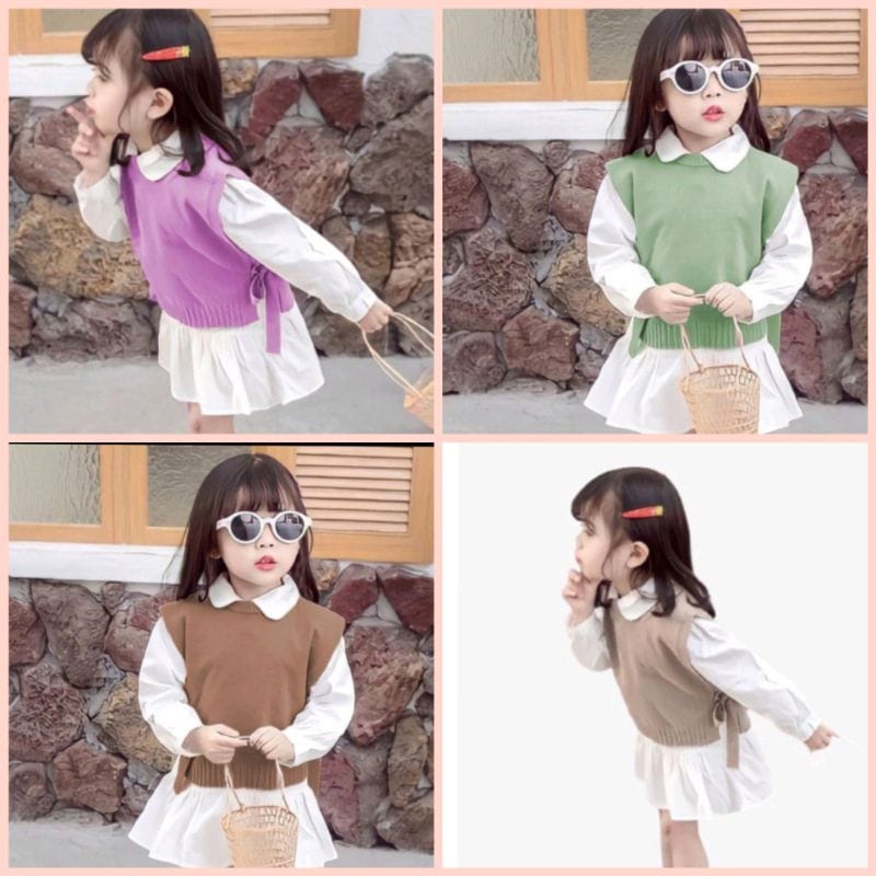 Andin strap children& 39;s เสื้อกั๊กถักอายุ 2-12 ปี/เด็ก& 39;s เสื้อผ้า/เด็ก& 39;s tops
