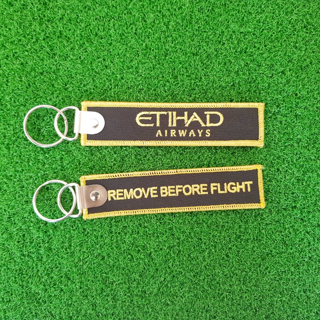 พรีเมี่ยม ETIHAD AIRWAYS REMOVE BEFORE FLIGHT พวงกุญแจ/Ag Airasia Airlines MAB MAB MAHB LAE Aviator 