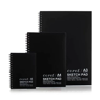 สมุดวาดภาพ สมุดวาดเขียน สมุดสเก็ตภาพ Sketch Pad A5 / A4 / A3 COROT 110g (60 แผ่น)