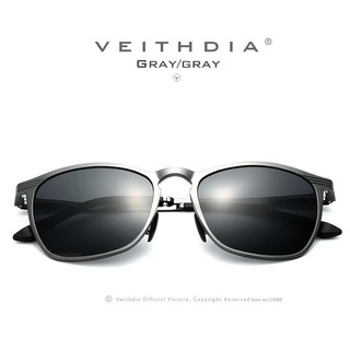 ﻿แว่นกันแดด VEITHDIA (รุ่น : 6630) Gray frame Gray Lens