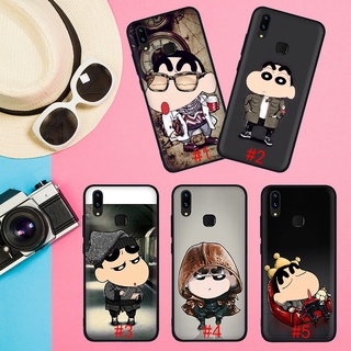 เคสโทรศัพท์มือถือแบบนิ่ม ลายการ์ตูนชินจัง SJ33 สําหรับ Vivo Y5S Y11 Y12 Y15 Y17 Y19 Y20 Y30 Y50 2020 Y53 Y69 Y71 Y91 Y93 Y95