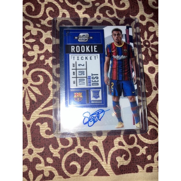 Panini Dest /380 Spectra Ticket Rookic RC Auto Autograph Barcelona USA อเมริกา บาร์ซ่า ลายเซ็น การ์ด