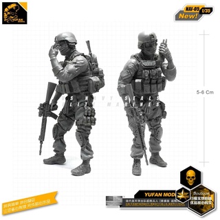 ทหาร 1/35 โมเดิร์นอเมริกา Army Raiders โมเดลเรซิ่น NAI-05