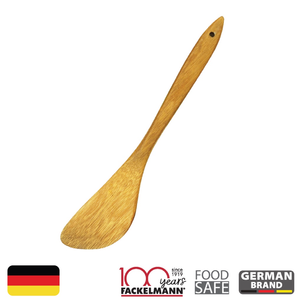 ทัพพีไม้/ตะหลิวไม้พาย	WOODEN ANGLED TOP TURNER 6944804570892