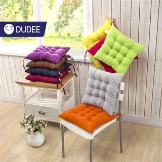 DUDEE เบาะรองนั่งทรงสี่เหลี่ยม40*40cm สีสันสดใส หนานุ่มนั่งสบาย ใช้พิงหลังได้ สำหรับใช้ตกแต่งบ้านได้