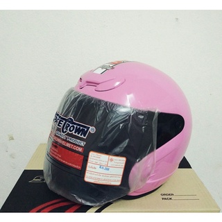 หมวกกันน็อค  SpaceCrown  สีชมพู  ของแท้ 100%