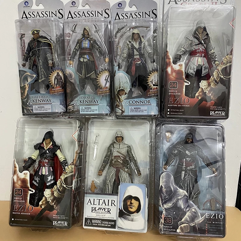 15cm Assassin Creed Origins Creed Series 4 Connor Haytham Edward Kenway Mohawk Action Figure ของเล่น
