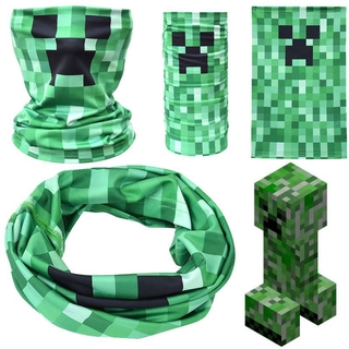 Minecraft Creeper ผ้าพันคอหมวกบีนนี่