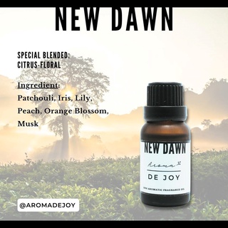 กลิ่น New Dawn | น้ำมันหอม Aroma Oil | Aroma De Joy | ขนาด 15 ml