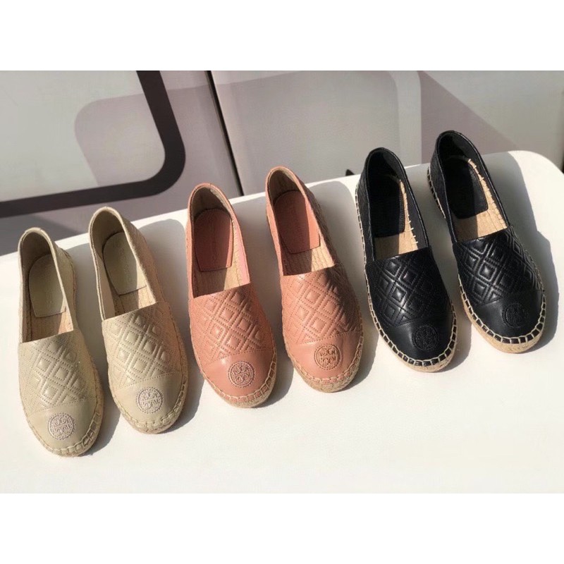 รองเท้า Tory Burch diamond-quilted espadrilles | Shopee Thailand