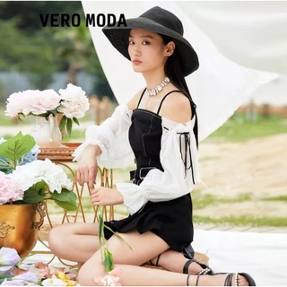 Vero Moda เสื้อยีนส์สายเดี่ยวเปิดไหล่ สีดำ