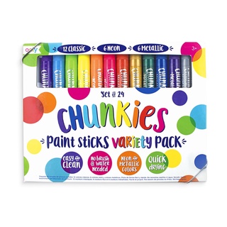 CHUNKIES Paint Sticks สีเพ้นท์แบบแท่ง 24 สี